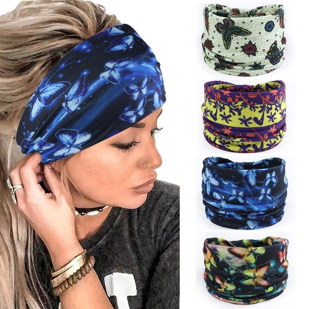 Vintage Fashion Show - Fashion Bohemian Butterfly Yoga Sport Headband