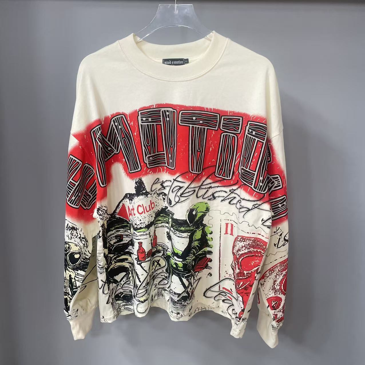 Vintage Fashion Style - High Quality Designer MIXED-EMOTION Long sleeved
