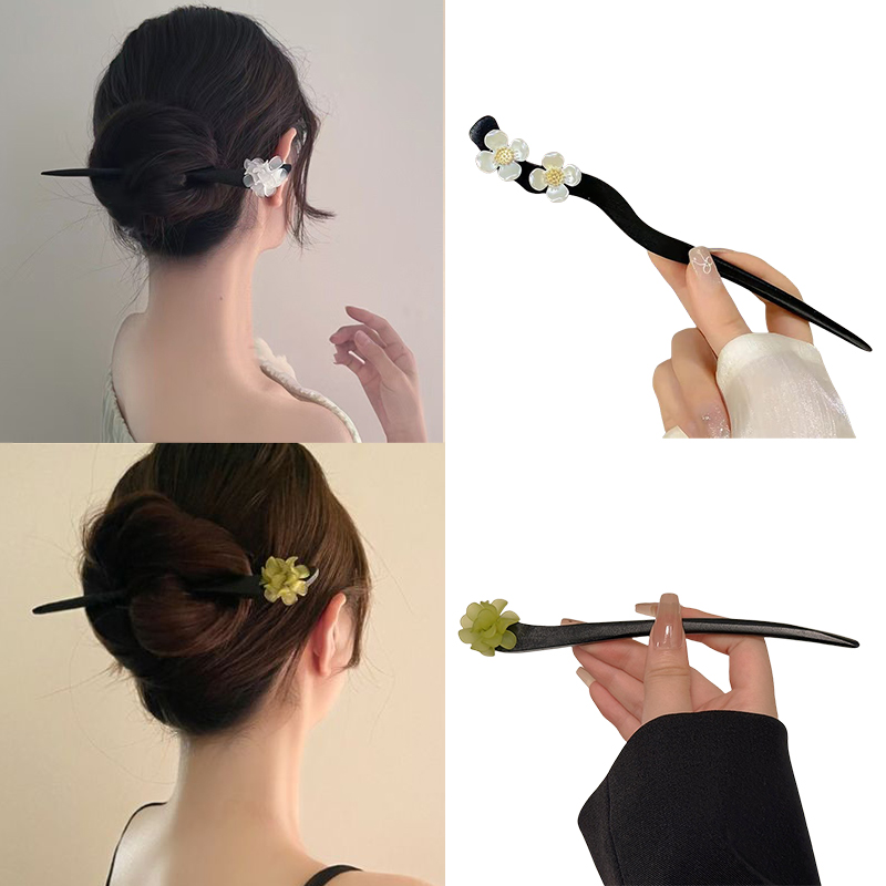 Vintage Urban Fashion - Vintage Chinese Style Wooden Flower Hair