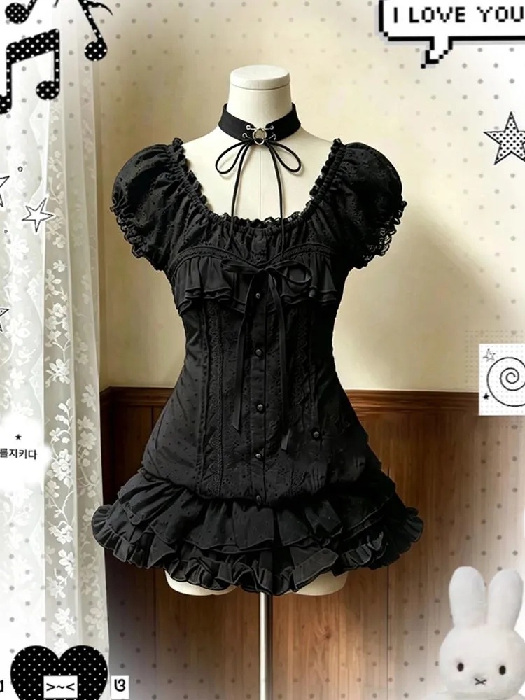 Vintage Fashion Years - Vintage Bubble Short Sleeve Shirt Women's