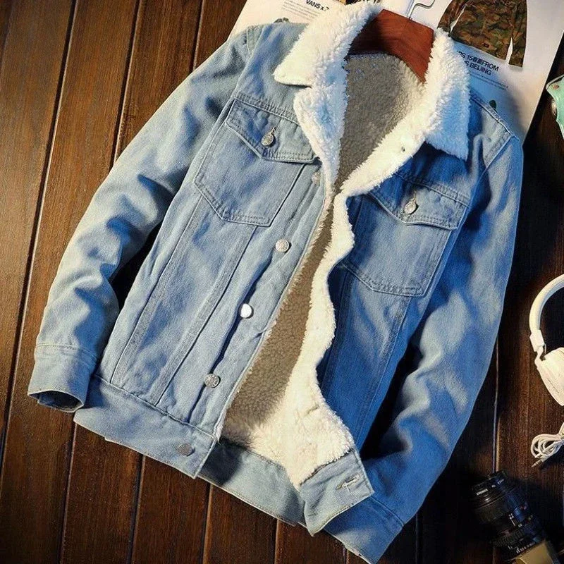 Denim Jackets Man Padding with - Patchwork Jean Jacket review and price