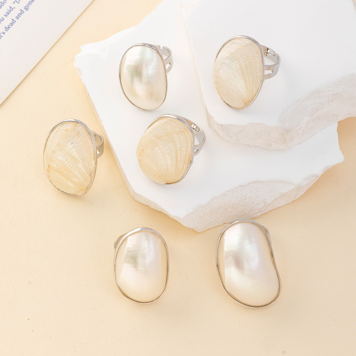 Vintage Chunky Shell Rings for - Vintage Fashion Outlet review and price