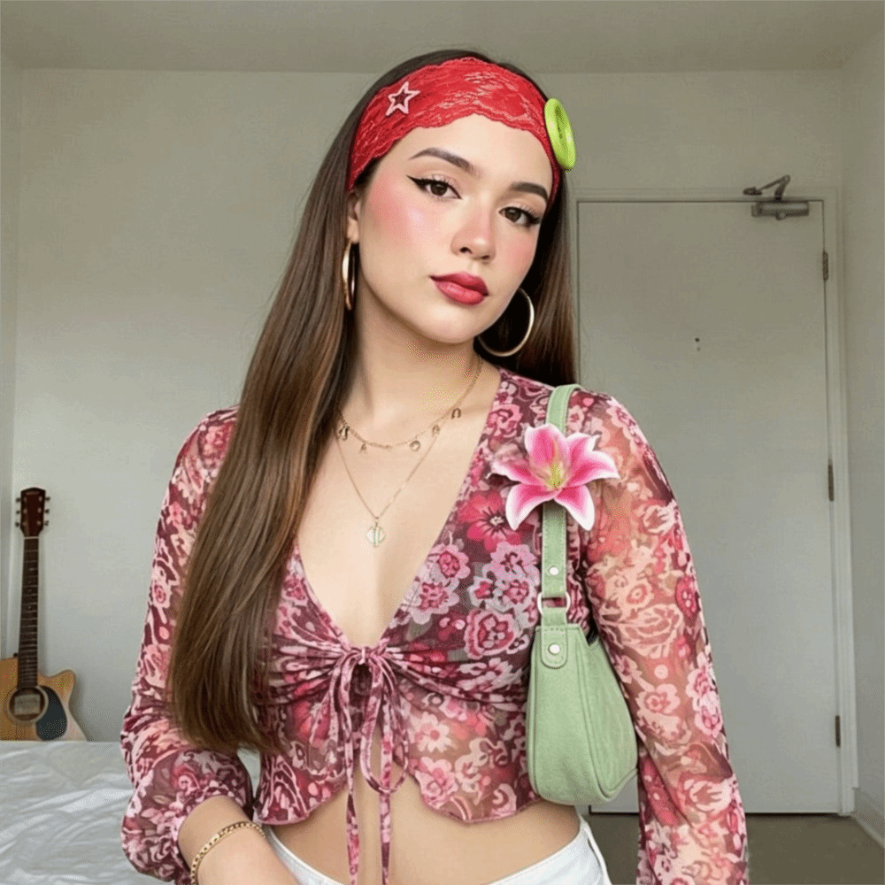 Fashion Plastic Lace Headband  - Vintage Fashion Show review and price