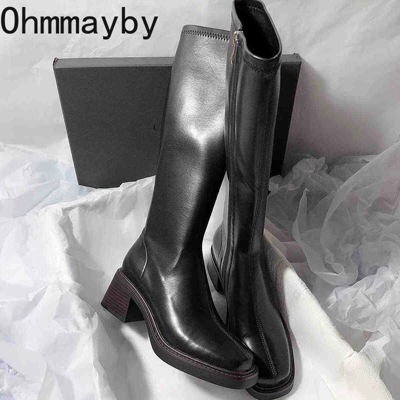 Vintage Thick Heel Women Knee  - Vintage Fashion Style review and price