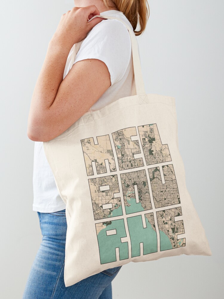 Melbourne City Map of Australi - Vintage Fashion Melbourne review and price