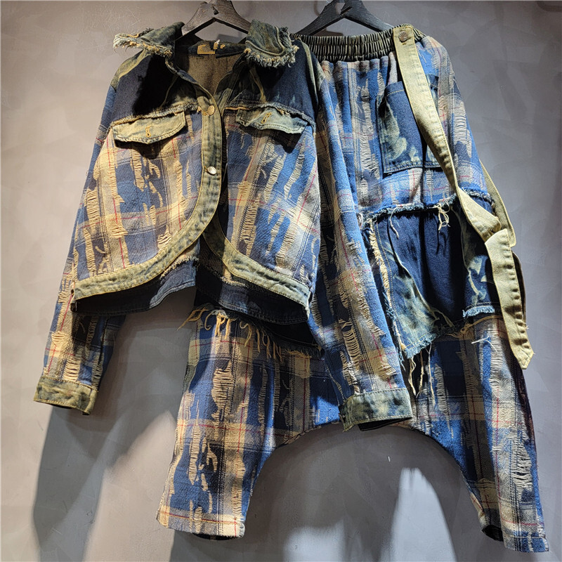 WTHT Fashion Women's Irregular - Patchwork Jean Jacket review and price