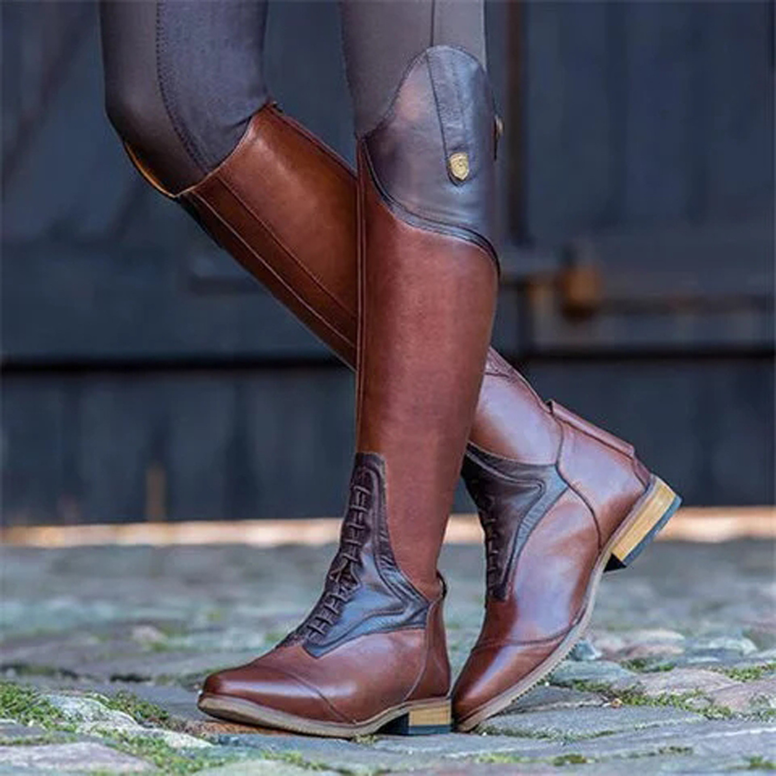 Knee High Boot Casual Boot Fas - Vintage Fashion Style review and price
