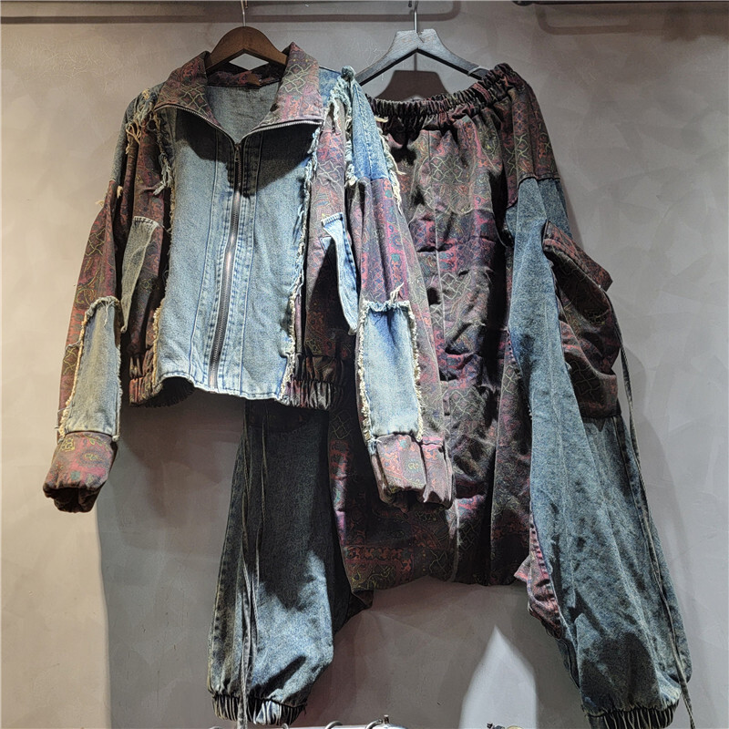 WTHT Vintage Trendy Women's Pa - Patchwork Jean Jacket review and price