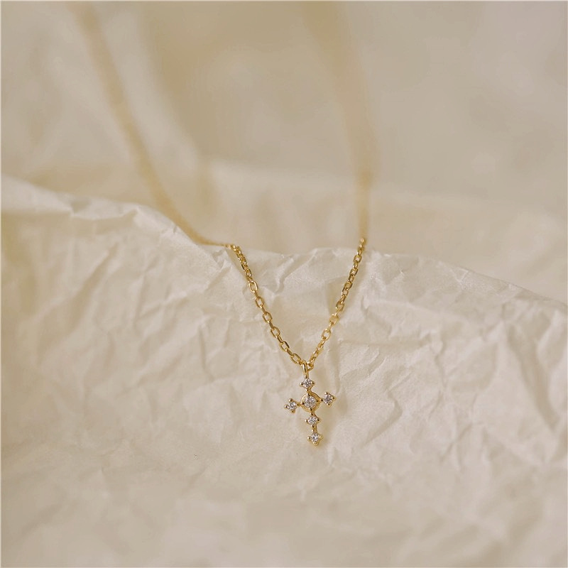 S925 Sterling Silver Cross Zir - Vintage Fashion Show review and price
