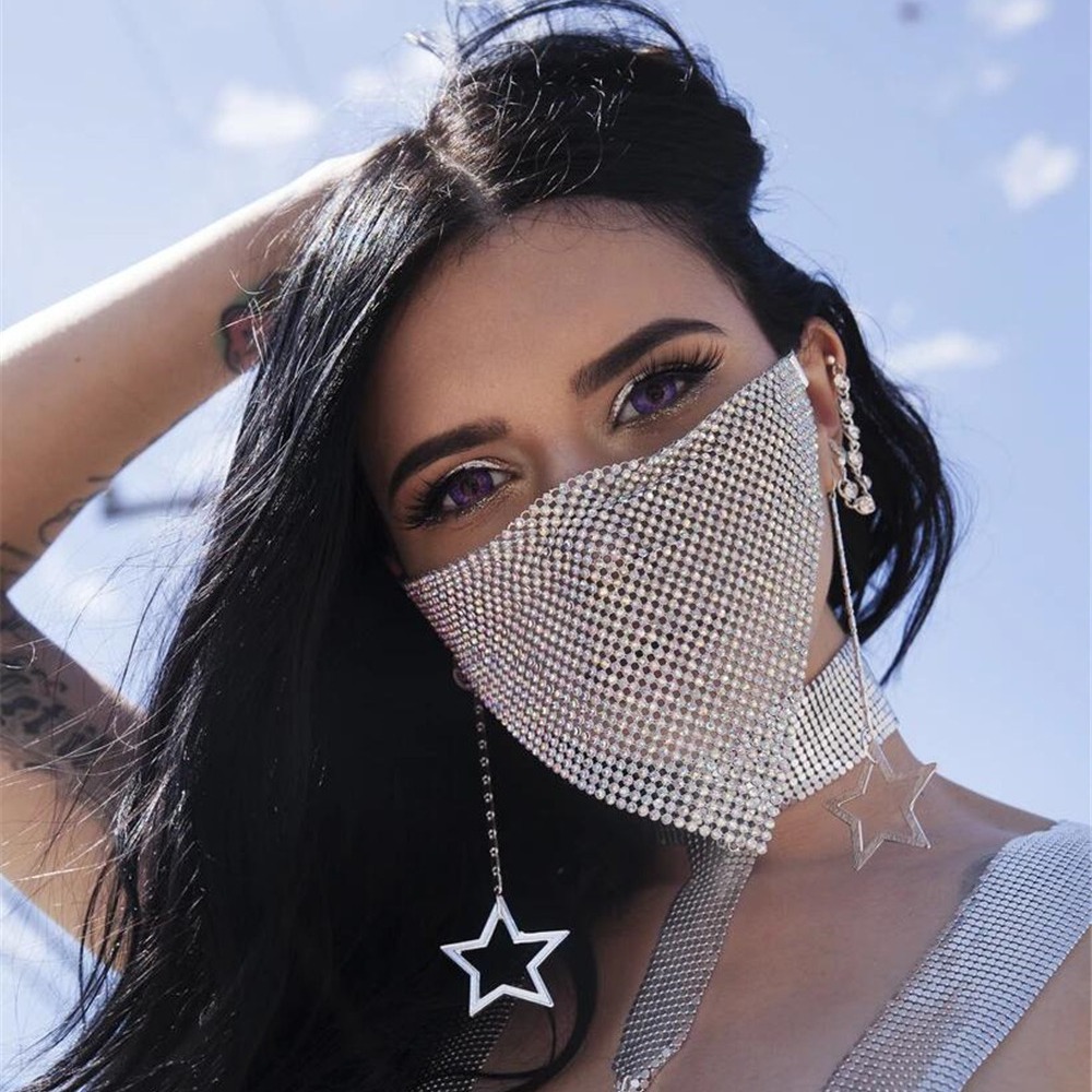 Halloween Mask Rhinestone Zirc - Vintage Fashion Show review and price