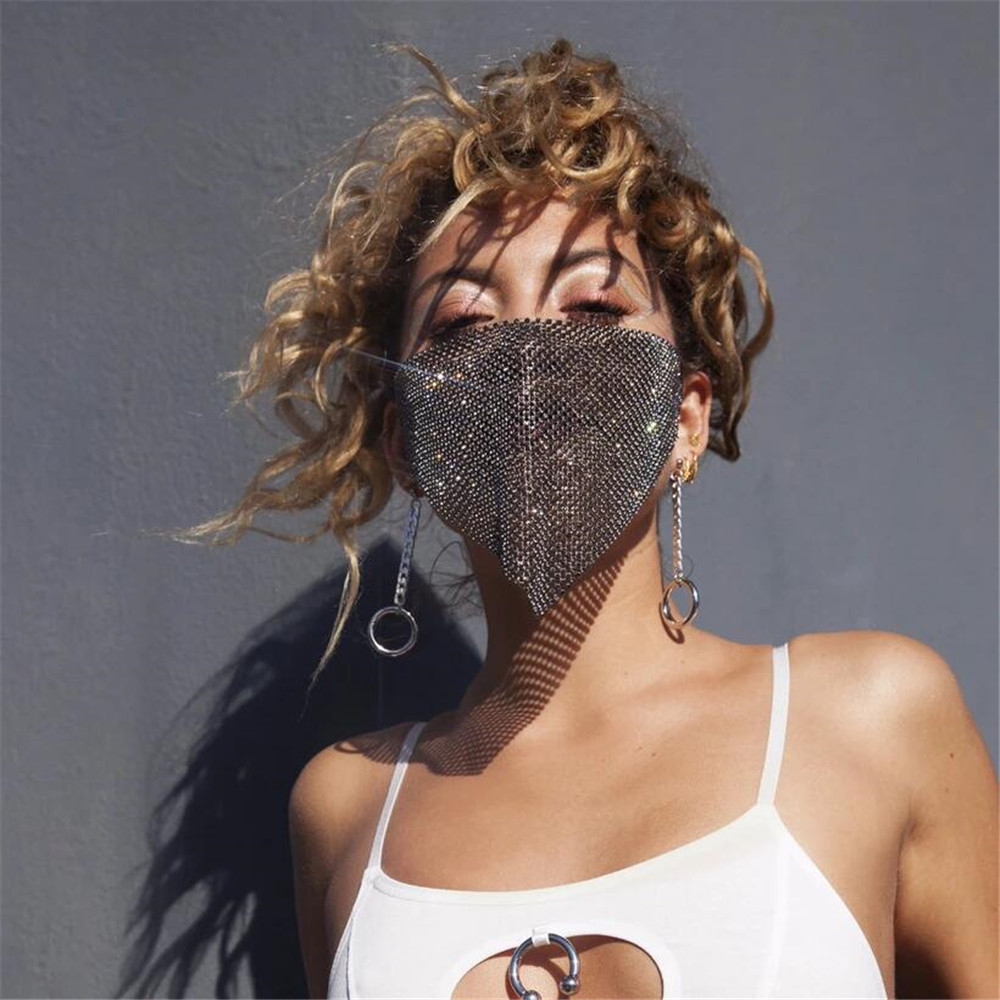 Halloween Mask Rhinestone Zirc - Vintage Fashion Show review and price