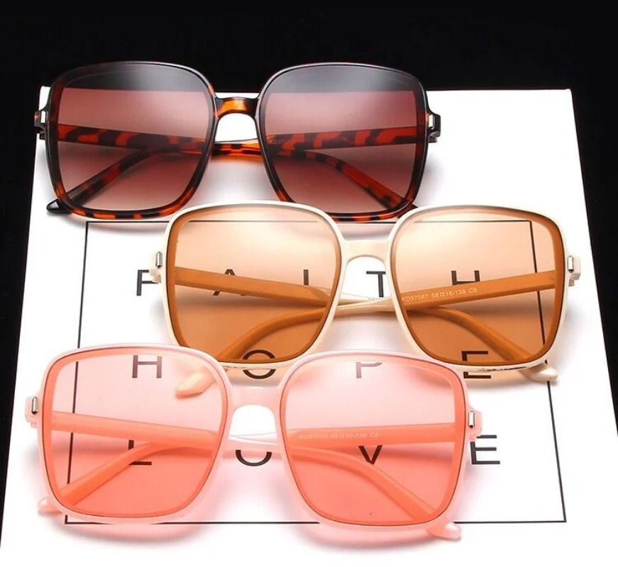Vintage Oversized Square Sungl - Vintage Fashion Images review and price