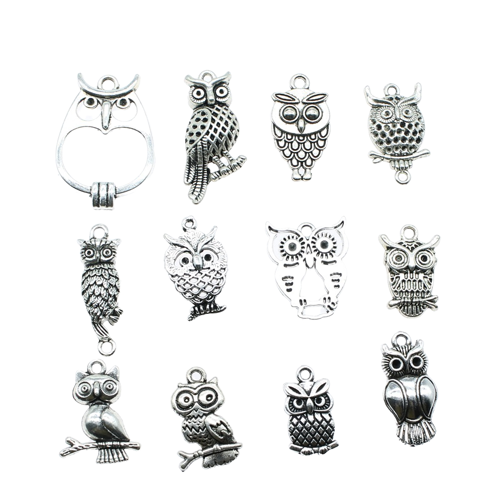 10pcs Charms Owl Antique Silve - Vintage Urban Fashion review and price