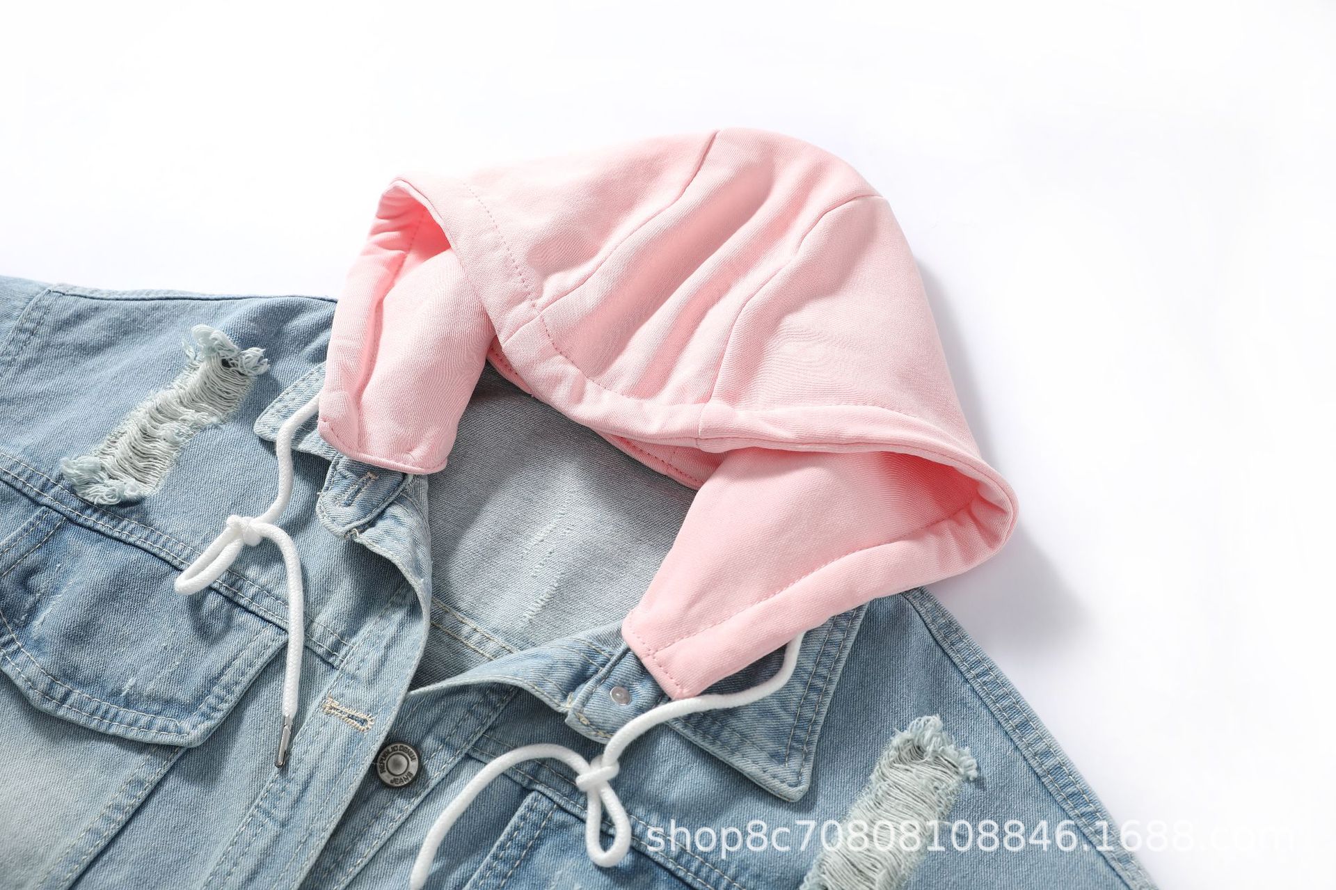 European Style Loose Hooded Pa - Patchwork Jean Jacket review and price