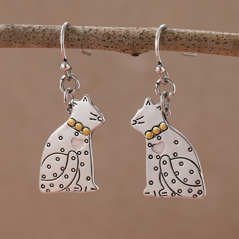 Cute Cat Kiss Pendant Earrings - Vintage Fashion Ideas review and price