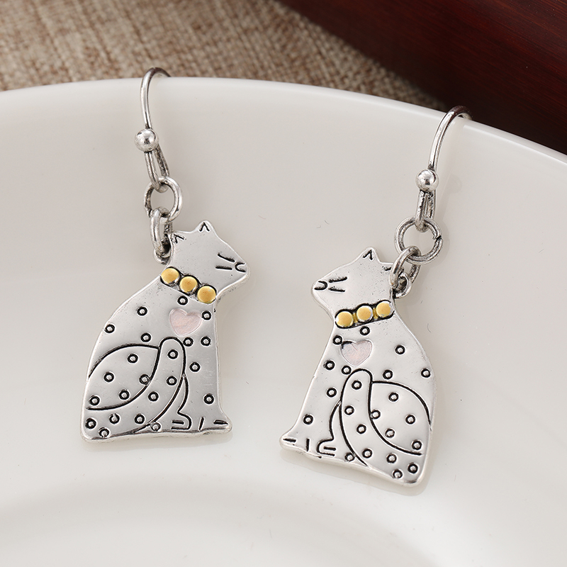 Cute Cat Kiss Pendant Earrings - Vintage Fashion Ideas review and price