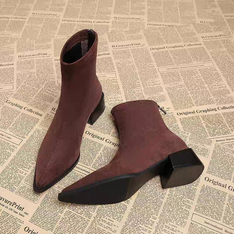 New Low Heel Women Mordern Ank - Vintage Fashion Style review and price