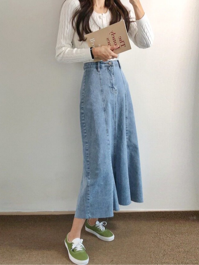 Two-Tone Frayed Hem Vintage Mi - Vintage Fashion Years review and price
