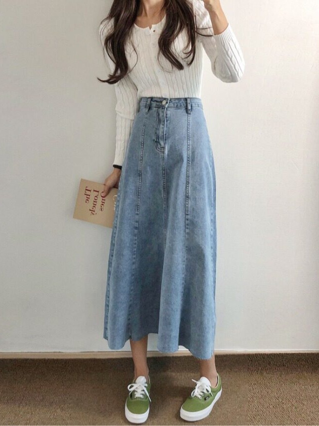 Two-Tone Frayed Hem Vintage Mi - Vintage Fashion Years review and price